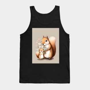 For You Baby Squirrel Gift Flowers Tank Top